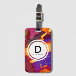 Étiquette À Bagage Granite mince Section Rock Texogramme