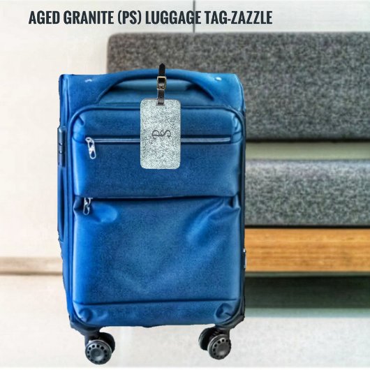 Étiquette À Bagage Granite vieilli