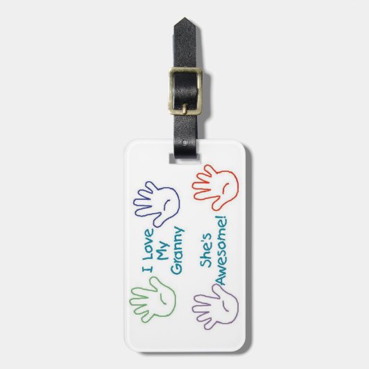 Étiquette À Bagage Granny Hands (Devant Vertical)