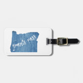 Étiquette À Bagage Grant Pass Grain de bois de l'Oregon (Devant horizontal)