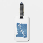 Étiquette À Bagage Grant Pass Grain de bois de l'Oregon (Dos Vertical)