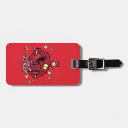 Étiquette À Bagage Graphique atomique Flash de dessin (Devant horizontal)