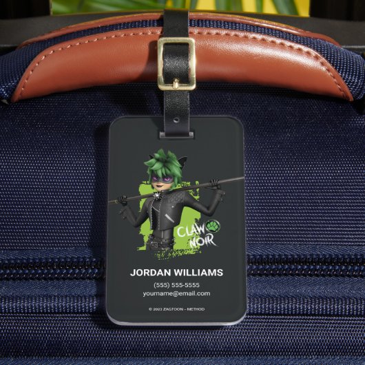 Étiquette À Bagage Graphique de caractère noir de la bande de rebond (Insitu Rectoal 2)