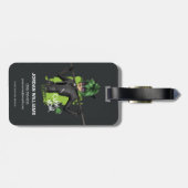 Étiquette À Bagage Graphique de caractère noir de la bande de rebond (Dos horizontal)