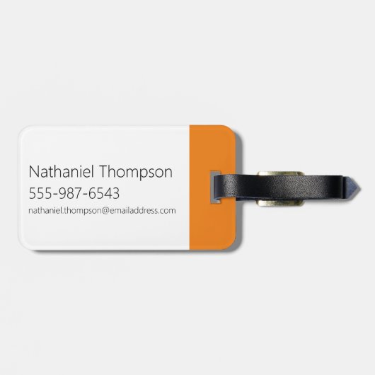 Étiquette À Bagage Graphique de caractères de nuage (Dos horizontal)