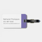 Étiquette À Bagage Graphique de caractères d'édition (Dos horizontal)