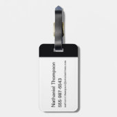 Étiquette À Bagage Graphique de graffiti de Castiel surnaturel (Dos Vertical)