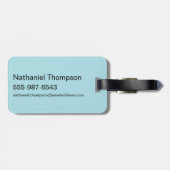 Étiquette À Bagage Graphique de la famille Pierrafeu et Roubles (Dos horizontal)