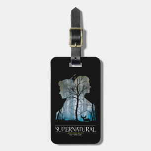 Étiquette À Bagage Graphique de la forêt surnaturelle de Winchester B