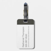 Étiquette À Bagage Graphique de machine de mystère a Lit de (Dos Vertical)