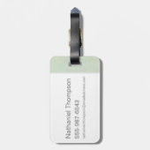 Étiquette À Bagage Graphique de typographie NIFFLER™ (Dos Vertical)