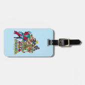 Étiquette À Bagage Graphique du logo Captain Planet & Planeteers Grou (Devant horizontal)