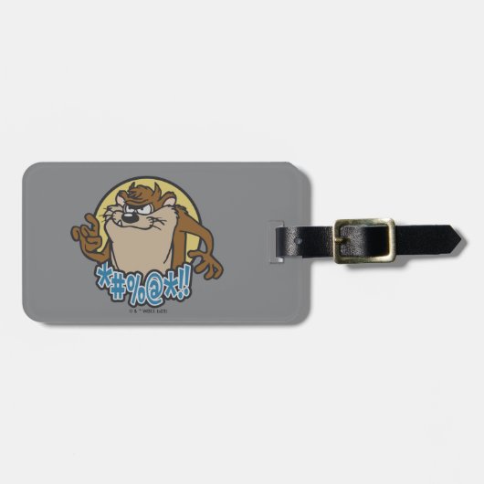 Étiquette À Bagage Graphique en cercle extensible TAZ™ (Devant horizontal)