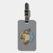 Étiquette À Bagage Graphique en cercle extensible TAZ™ (Devant Vertical)