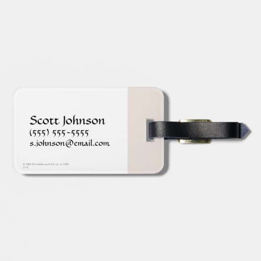 Étiquette À Bagage Graphique en silhouette Azog & Orcs (Dos horizontal)