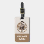 Étiquette À Bagage Graphique Howard Info (Devant Vertical)