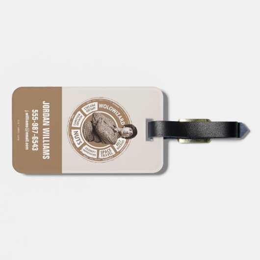 Étiquette À Bagage Graphique Howard Info (Dos horizontal)