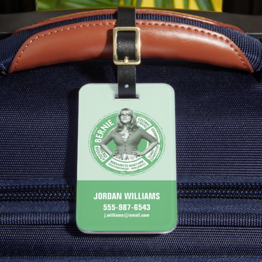 Étiquette À Bagage Graphique Info Bernadette (Insitu Rectoal 2)