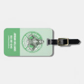 Étiquette À Bagage Graphique Info Bernadette (Devant horizontal)