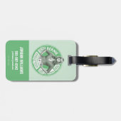 Étiquette À Bagage Graphique Info Bernadette (Dos horizontal)