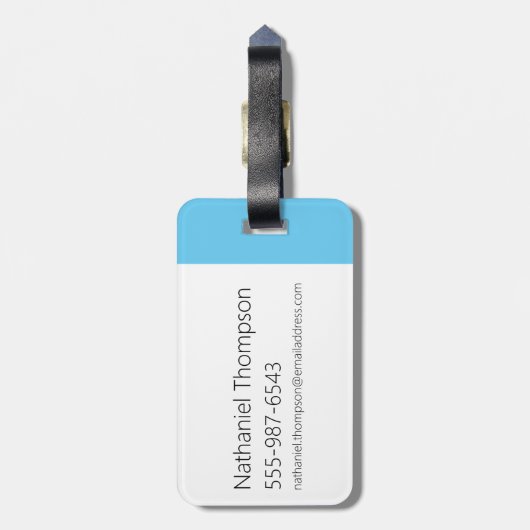 Étiquette À Bagage Graphique Nom du caractère de Dexter (Dos Vertical)