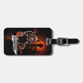 Étiquette À Bagage Graphique Orange Écarteur (Devant horizontal)