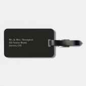 Étiquette À Bagage Graphique personnalisé par photo faite sur (Dos horizontal)