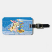 Étiquette À Bagage Graphisme de la vache et du poulet (Devant horizontal)