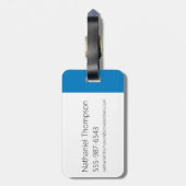 Étiquette À Bagage Graphisme de la vache et du poulet (Dos Vertical)