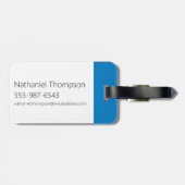 Étiquette À Bagage Graphisme de la vache et du poulet (Dos horizontal)