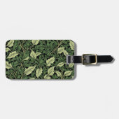 Étiquette À Bagage Grappe de vignes dans les nuances de vert (Devant horizontal)