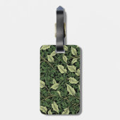 Étiquette À Bagage Grappe de vignes dans les nuances de vert (Dos Vertical)