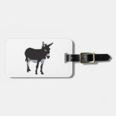 Étiquette À Bagage Gras Donkey Silhouette ferme animal (Devant horizontal)