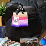 Étiquette À Bagage Gras Moderne Gris Simple Gris Coloré Rose<br><div class="desc">Ajoutez un peu de flair à vos bagages avec ce joli motif. Pris à la main par moi, pour toi ! Consultez ma boutique pour plus de couleurs et de motifs, plus des accessoires assortis comme tongs, totes, nattes, serviettes, poches cosmétiques, tasses et rideaux de douche. Vous pouvez toujours ajouter...</div>