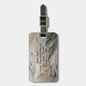 Étiquette À Bagage Grass ornemental double face (Devant Vertical)