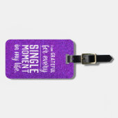 Étiquette À Bagage Gratuit pour chaque instant - Gras Parties scintil (Devant horizontal)