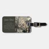 Étiquette À Bagage Gravure de prière de voyage de Christopher de (Devant horizontal)