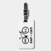 Étiquette À Bagage Great Allegheny Passage C&O Canal Towpath Vélo (Devant Vertical)