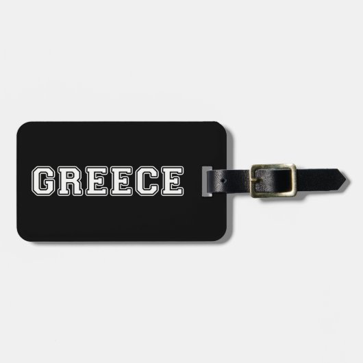 Étiquette À Bagage Grèce (Devant horizontal)