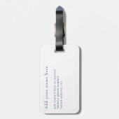 Étiquette À Bagage Grèce Mykonos Windmills personnalisée (Dos Vertical)