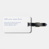 Étiquette À Bagage Grèce Mykonos Windmills personnalisée (Dos horizontal)