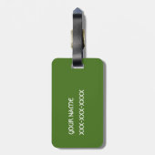 Étiquette À Bagage Green Celtic Irish Four Leafed Clovers St. Patrick (Dos Vertical)