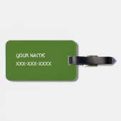 Étiquette À Bagage Green Celtic Irish Four Leafed Clovers St. Patrick (Dos horizontal)