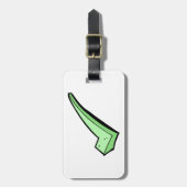 Étiquette À Bagage Green Check Mark Tick Symbol (Devant Vertical)