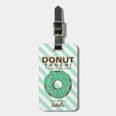 Étiquette À Bagage Green Donut Luggage Tag (Devant Vertical)