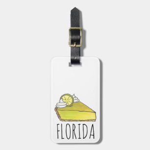 Étiquette À Bagage Green Florida Key Lime Pie Slice Pièce Foin Alimen