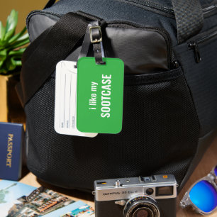 Étiquette À Bagage Green Iike Ma Sootcase Drôle Dire Voyager