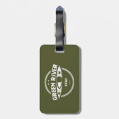 Étiquette À Bagage Green River Utah Kayak (Dos Vertical)