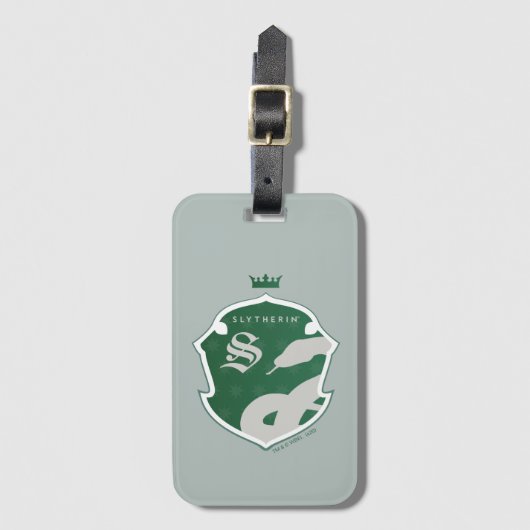 Étiquette À Bagage Green SLYTHERIN™ Décrit Crest courbé (Devant Vertical)