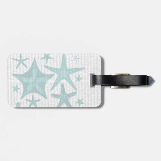 Étiquette À Bagage Green Starfish Collection 2 (Dos horizontal)